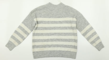 George Womens Multicoloured Striped  Pullover Jumper Size S
