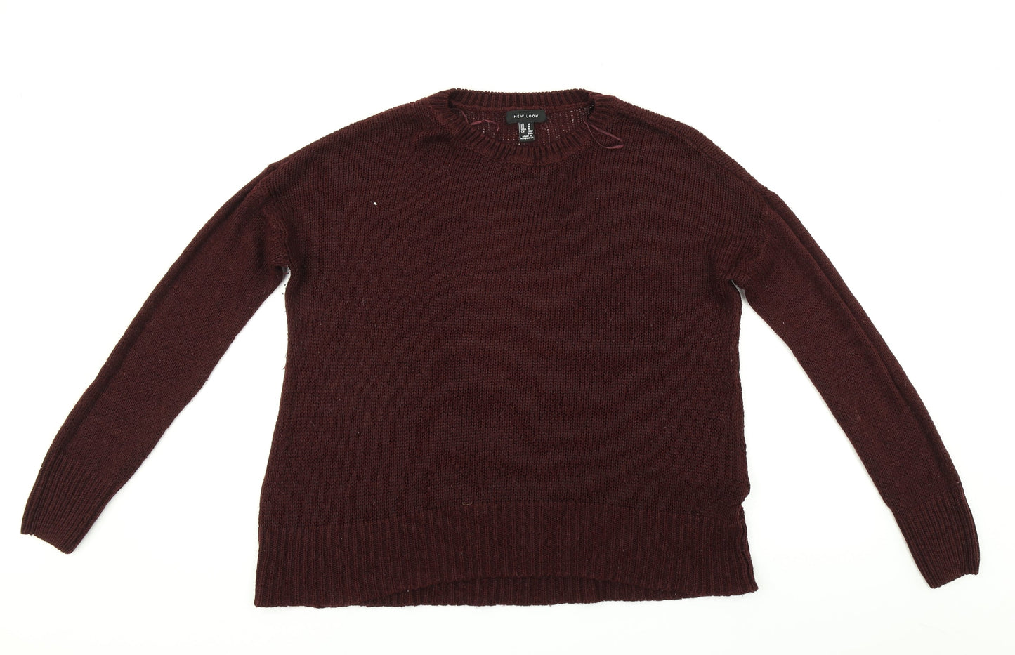 Womens UK Size M New Look Red Pullover Jumper