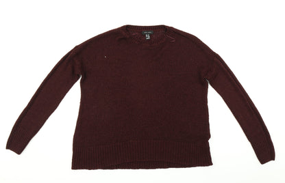 Womens UK Size M New Look Red Pullover Jumper