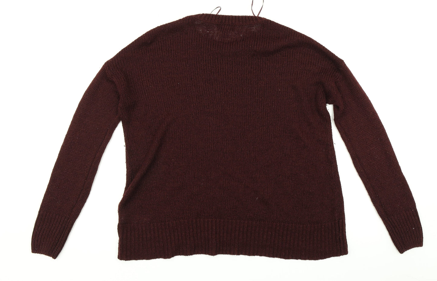 Womens UK Size M New Look Red Pullover Jumper