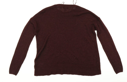 Womens UK Size M New Look Red Pullover Jumper