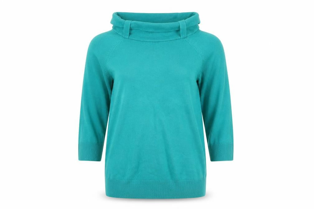 Womens UK Size 14 M&S Green Pullover Jumper
