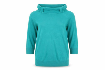 Womens UK Size 14 M&S Green Pullover Jumper