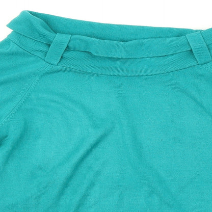 Womens UK Size 14 M&S Green Pullover Jumper