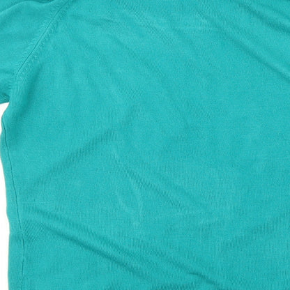 Womens UK Size 14 M&S Green Pullover Jumper