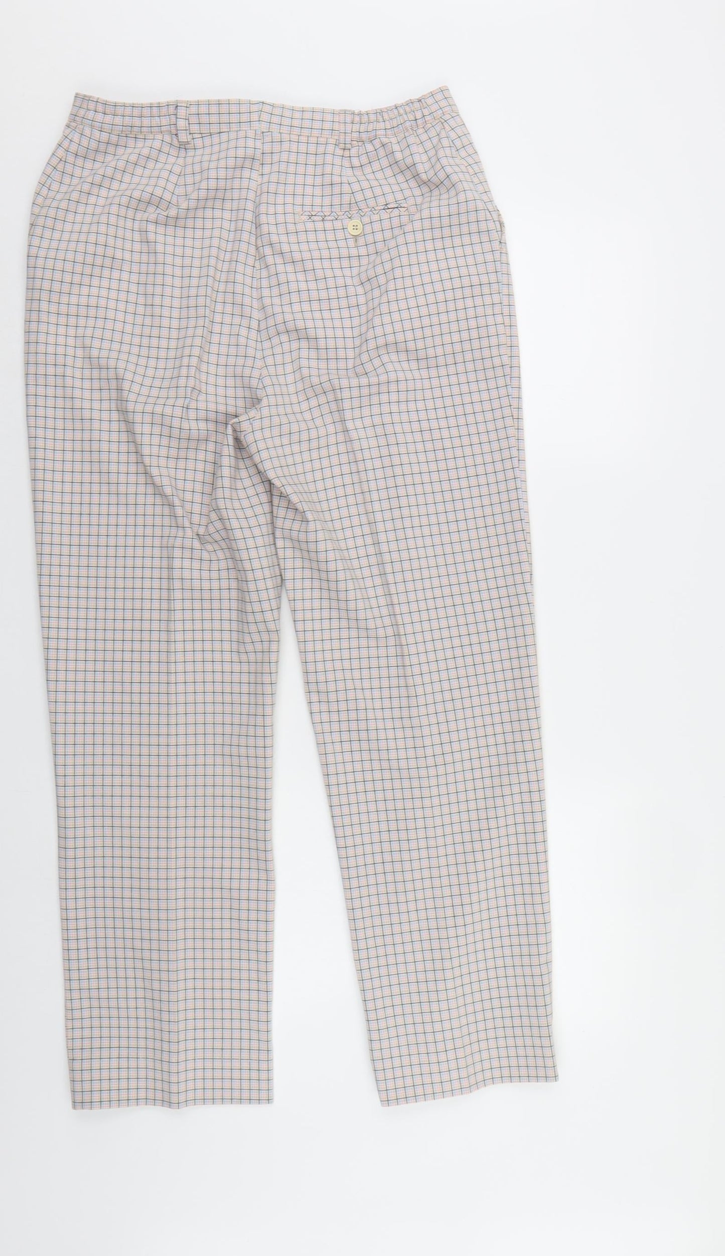 Alice Collins Womens Multicoloured Check  Sweatpants Trousers  L28 in