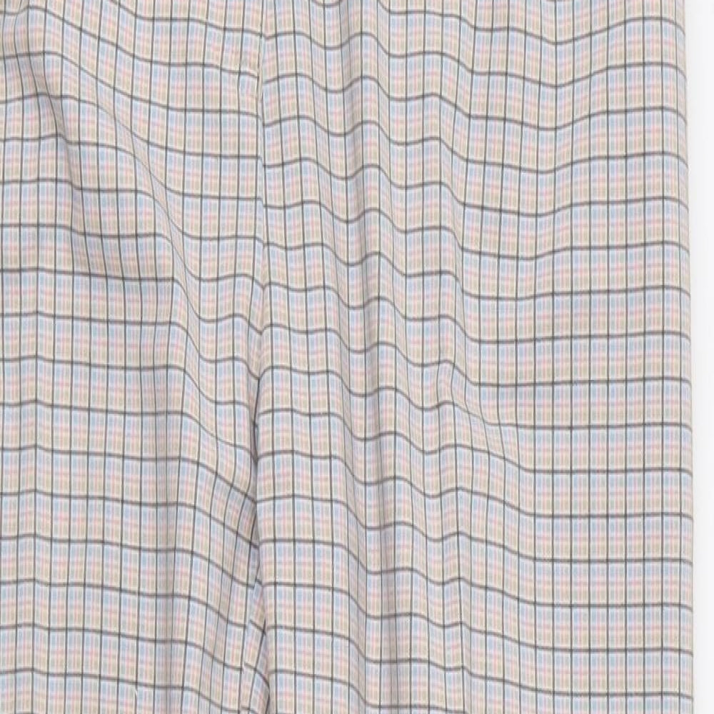 Alice Collins Womens Multicoloured Check  Sweatpants Trousers  L28 in