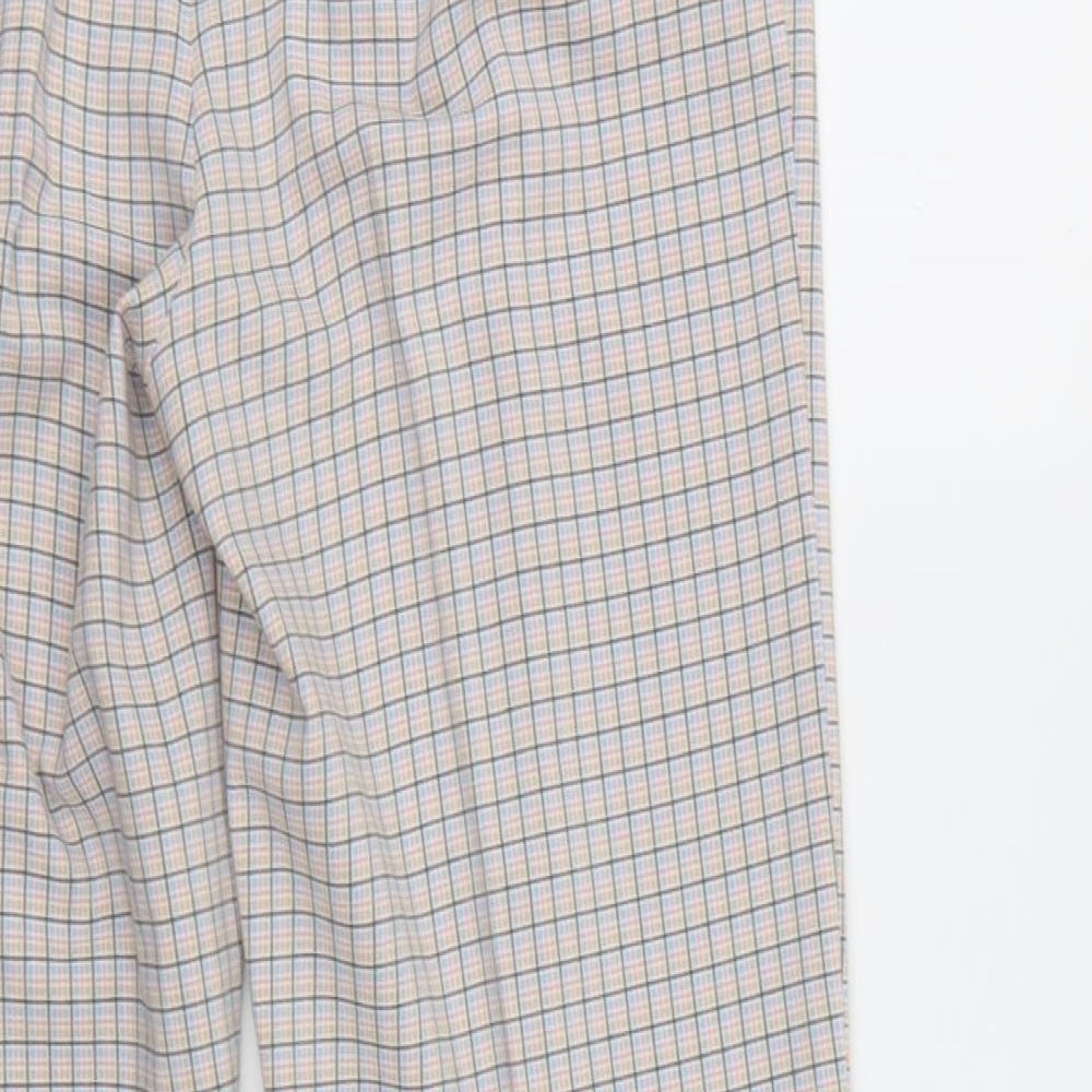 Alice Collins Womens Multicoloured Check  Sweatpants Trousers  L28 in