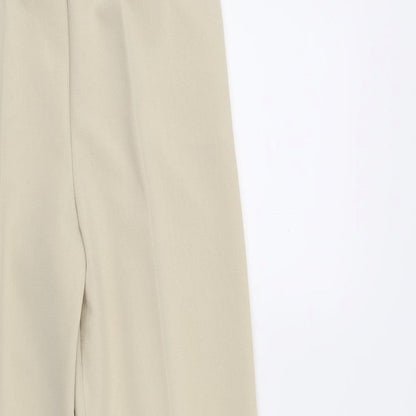 Womens UK Size  Preworn Regular Fit  Beige Trousers