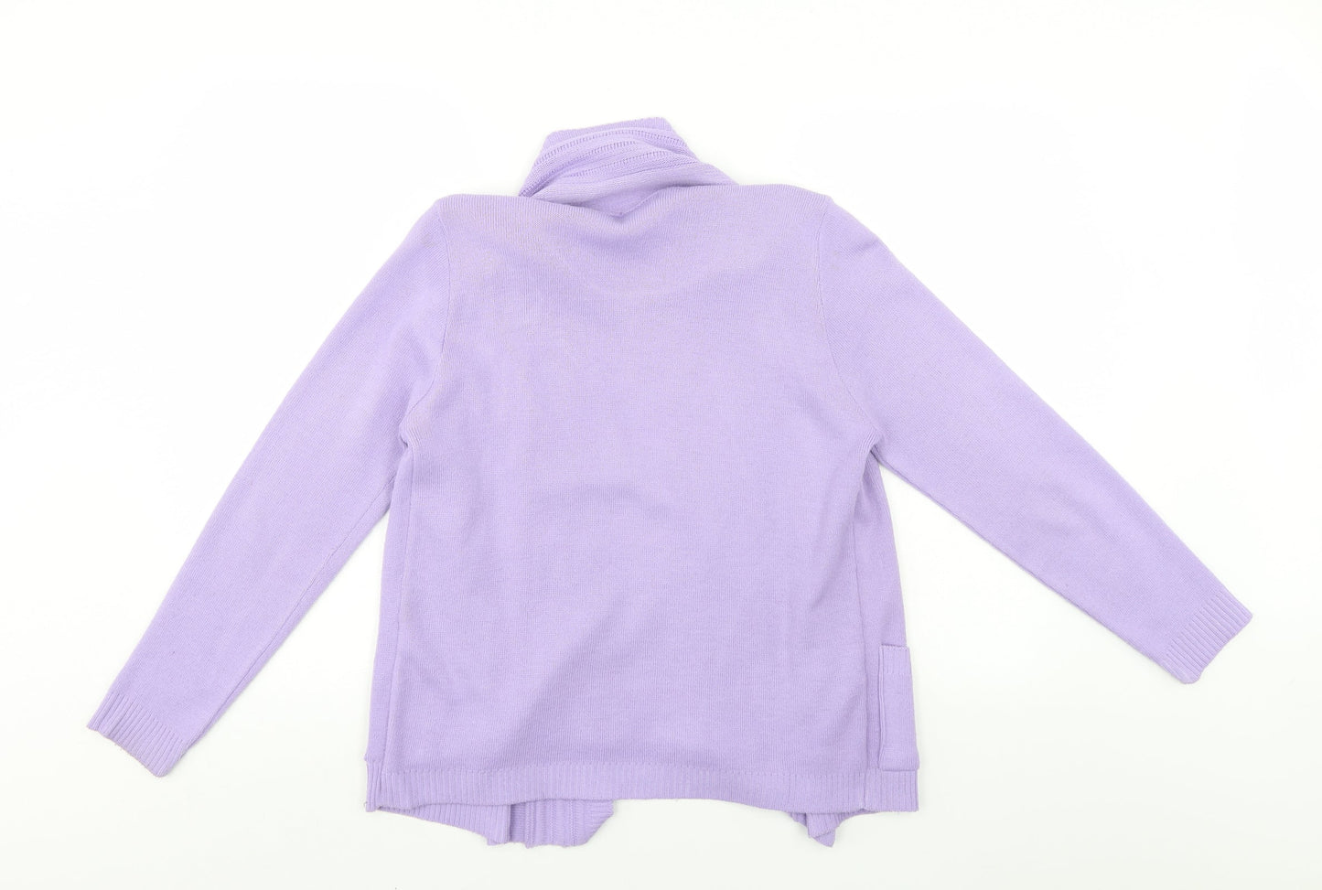 Womens UK Size 4 ViVi Purple Henley Jumper