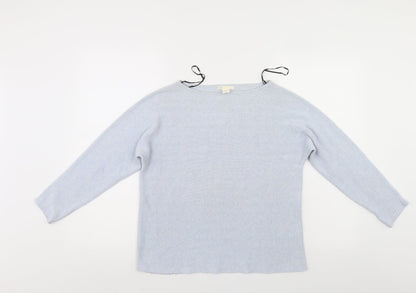 Womens UK Size XS H&M Blue Pullover Jumper