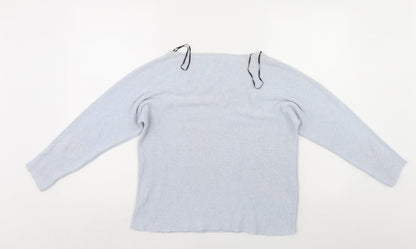 Womens UK Size XS H&M Blue Pullover Jumper