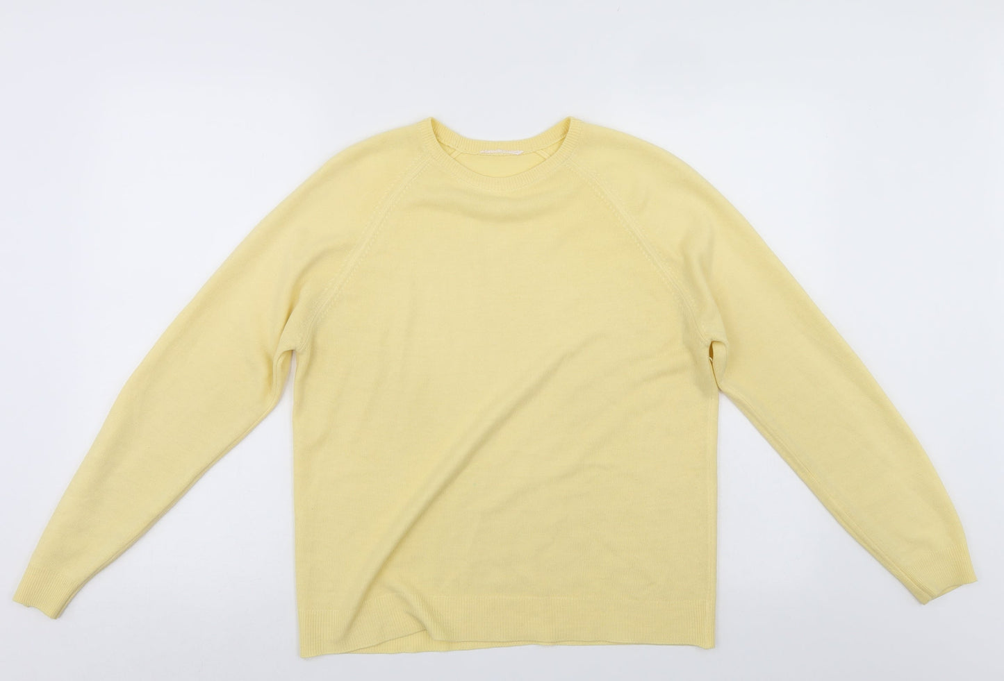 Womens UK Size  Preworn Yellow Pullover Jumper
