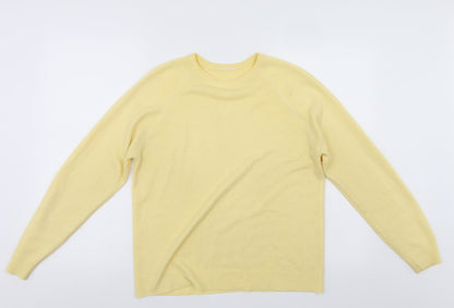 Womens UK Size  Preworn Yellow Pullover Jumper