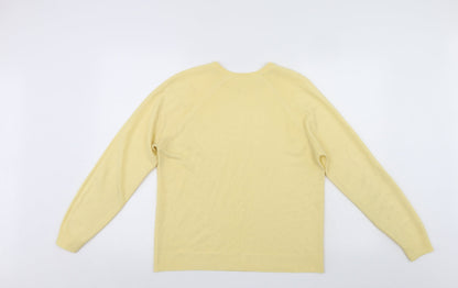 Womens UK Size  Preworn Yellow Pullover Jumper