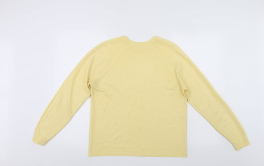 Womens UK Size  Preworn Yellow Pullover Jumper