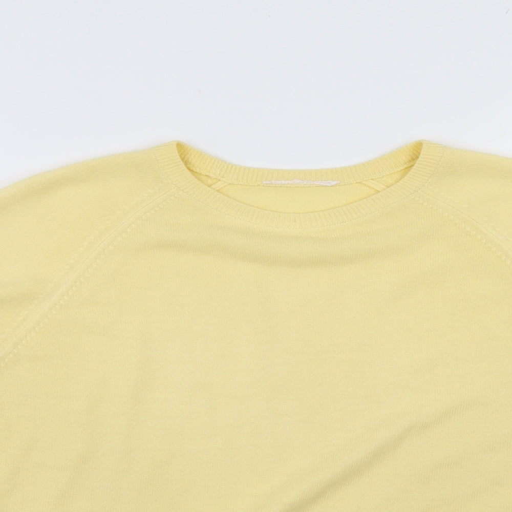 Womens UK Size  Preworn Yellow Pullover Jumper