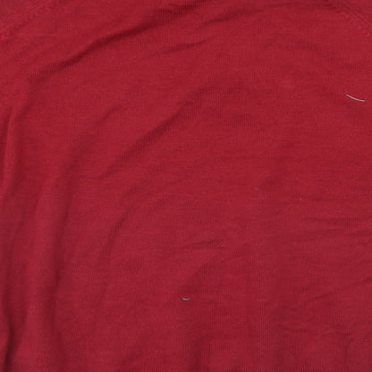 Blue Harbour Mens Red   Henley Jumper Size M