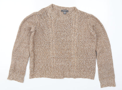 Primark Womens Brown  Knit Pullover Jumper Size 6