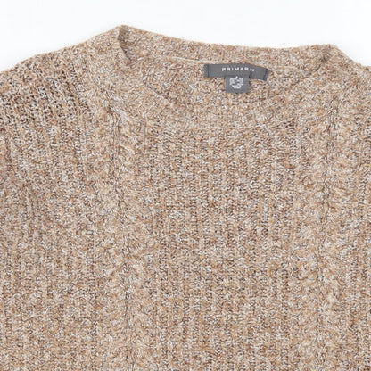 Primark Womens Brown  Knit Pullover Jumper Size 6