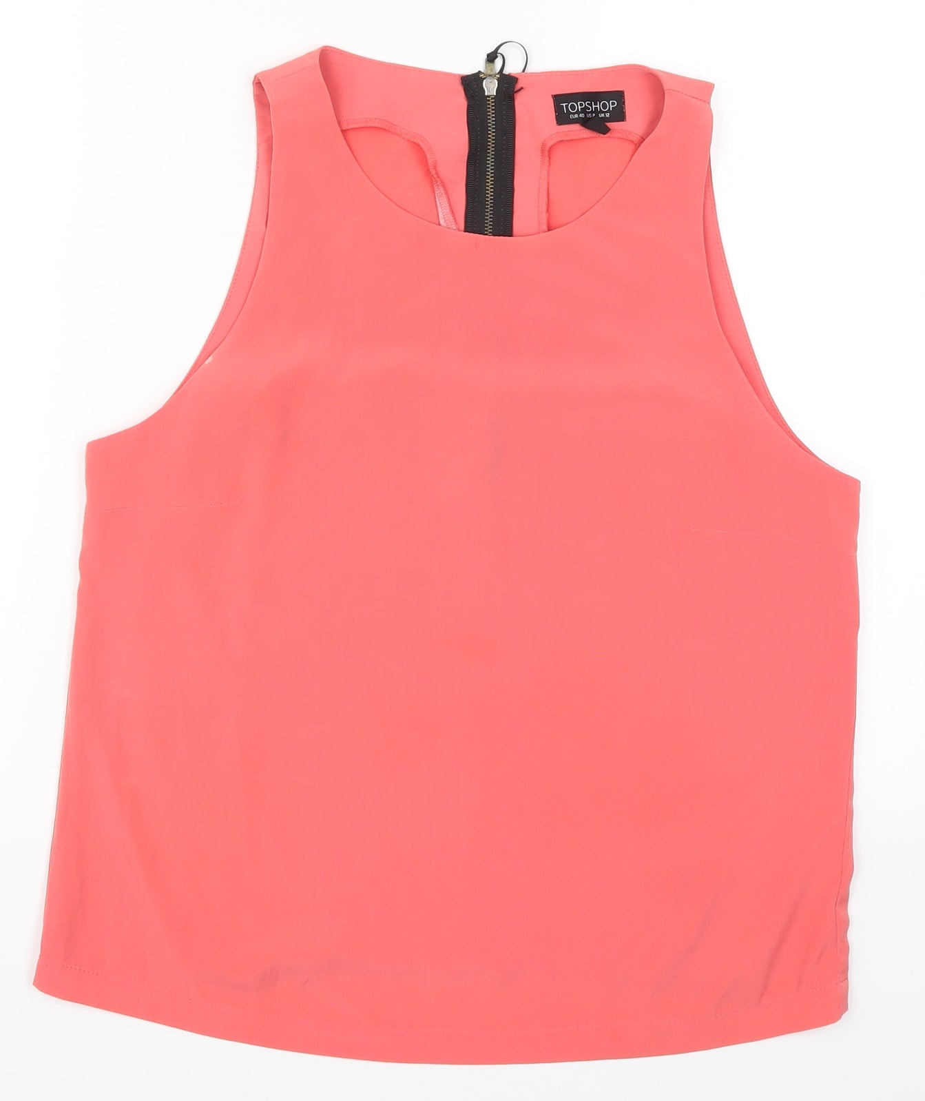 Topshop Womens Pink   Basic Tank Size 12