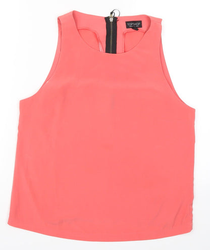 Topshop Womens Pink   Basic Tank Size 12