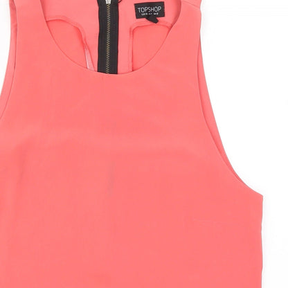 Topshop Womens Pink   Basic Tank Size 12