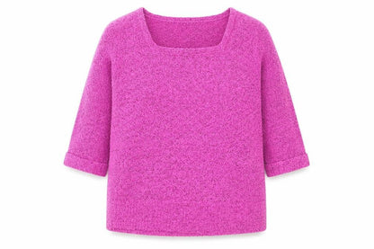 Womens UK Size 16 M&Co Pink Pullover Jumper