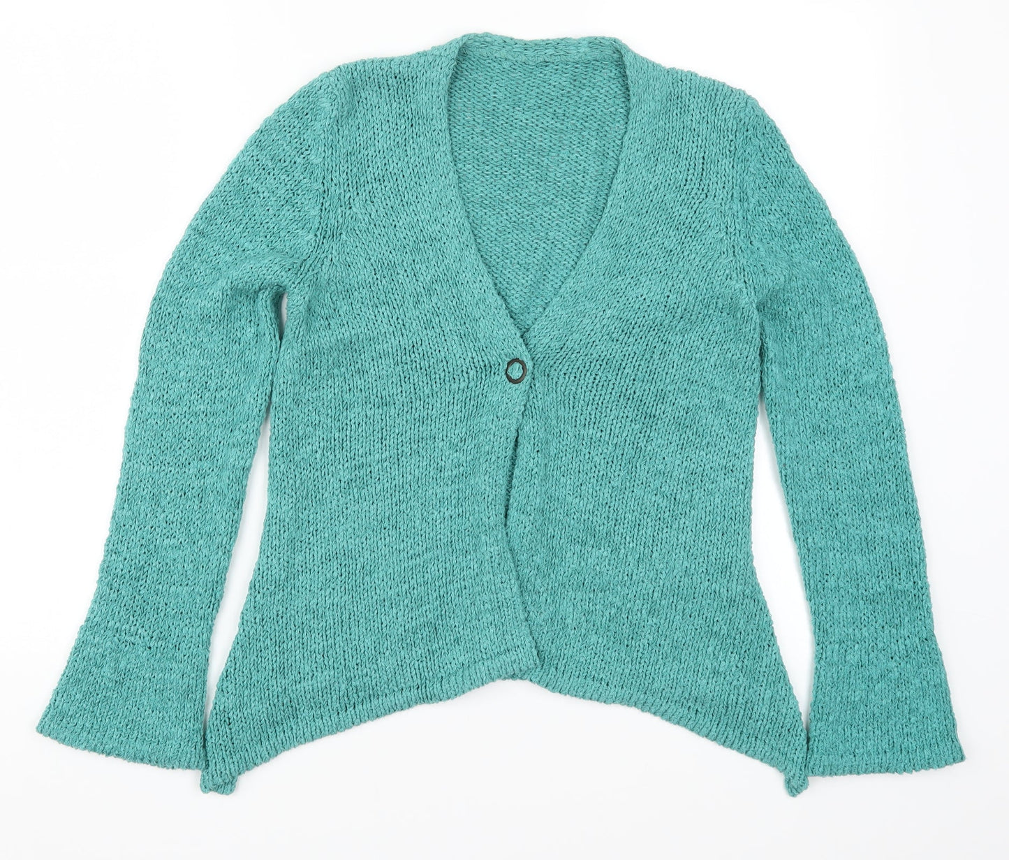 Womens UK Size S Preworn Blue Cardigan Jumper