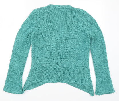 Womens UK Size S Preworn Blue Cardigan Jumper