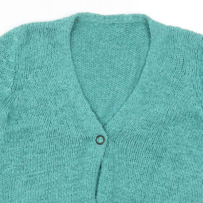 Womens UK Size S Preworn Blue Cardigan Jumper