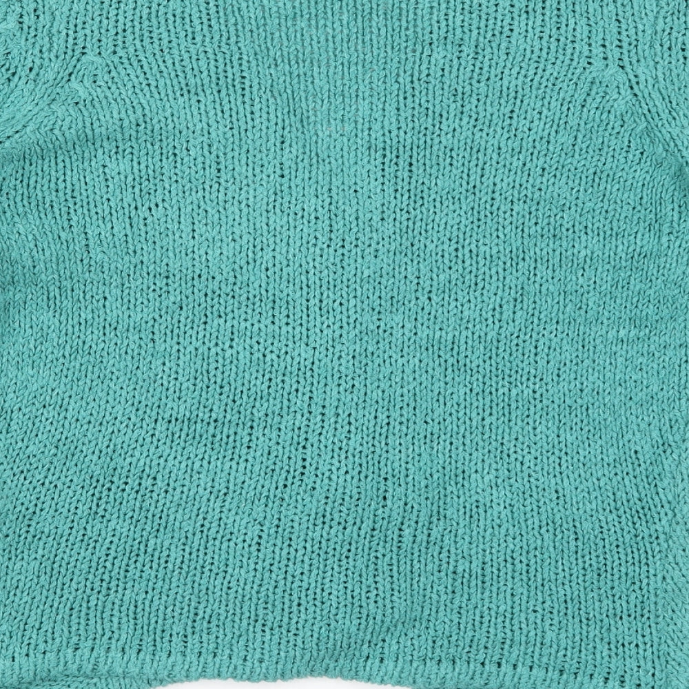 Womens UK Size S Preworn Blue Cardigan Jumper