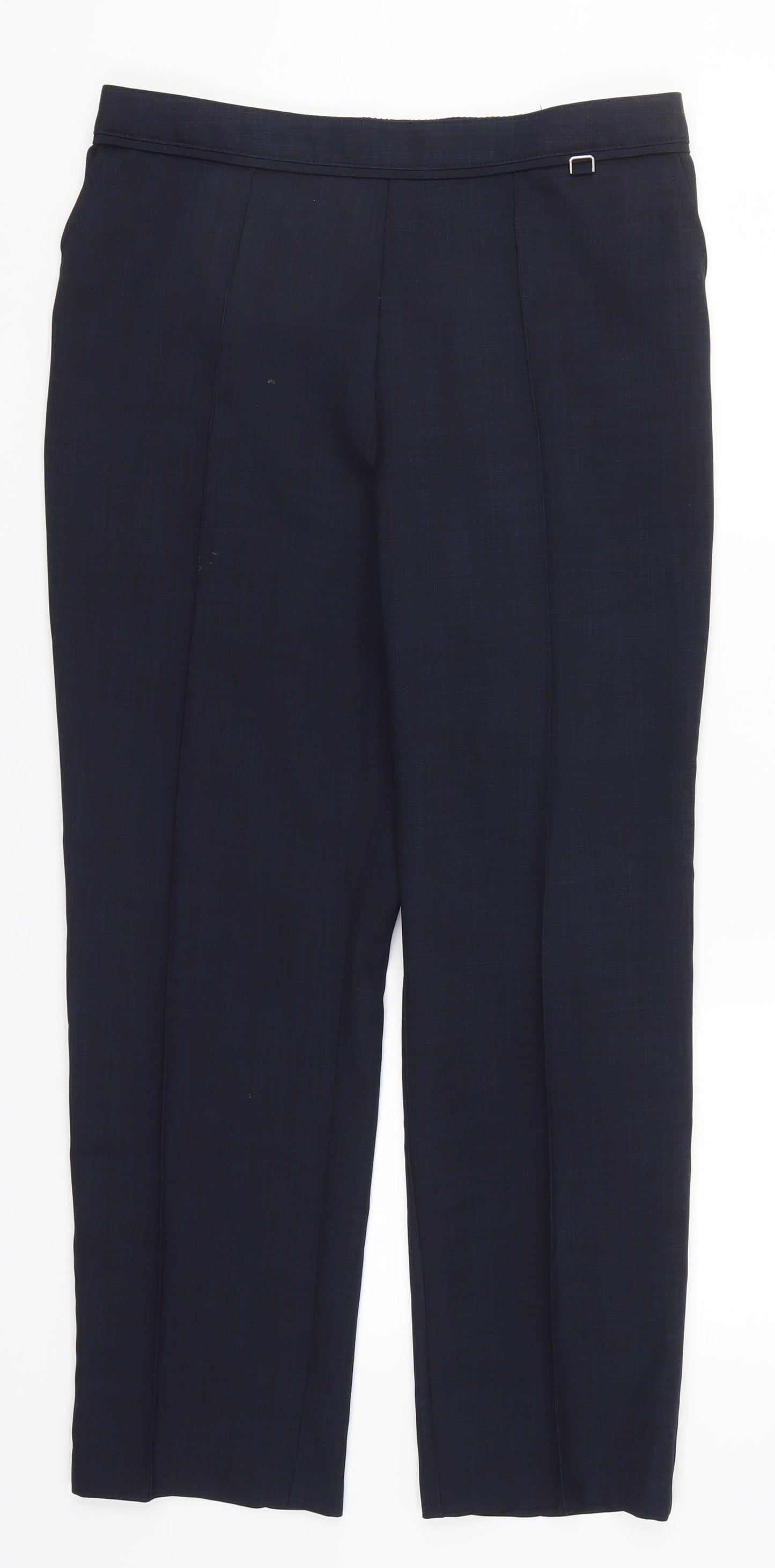Womens UK Size 12 Marks and Spencer Regular Fit  Blue Trousers
