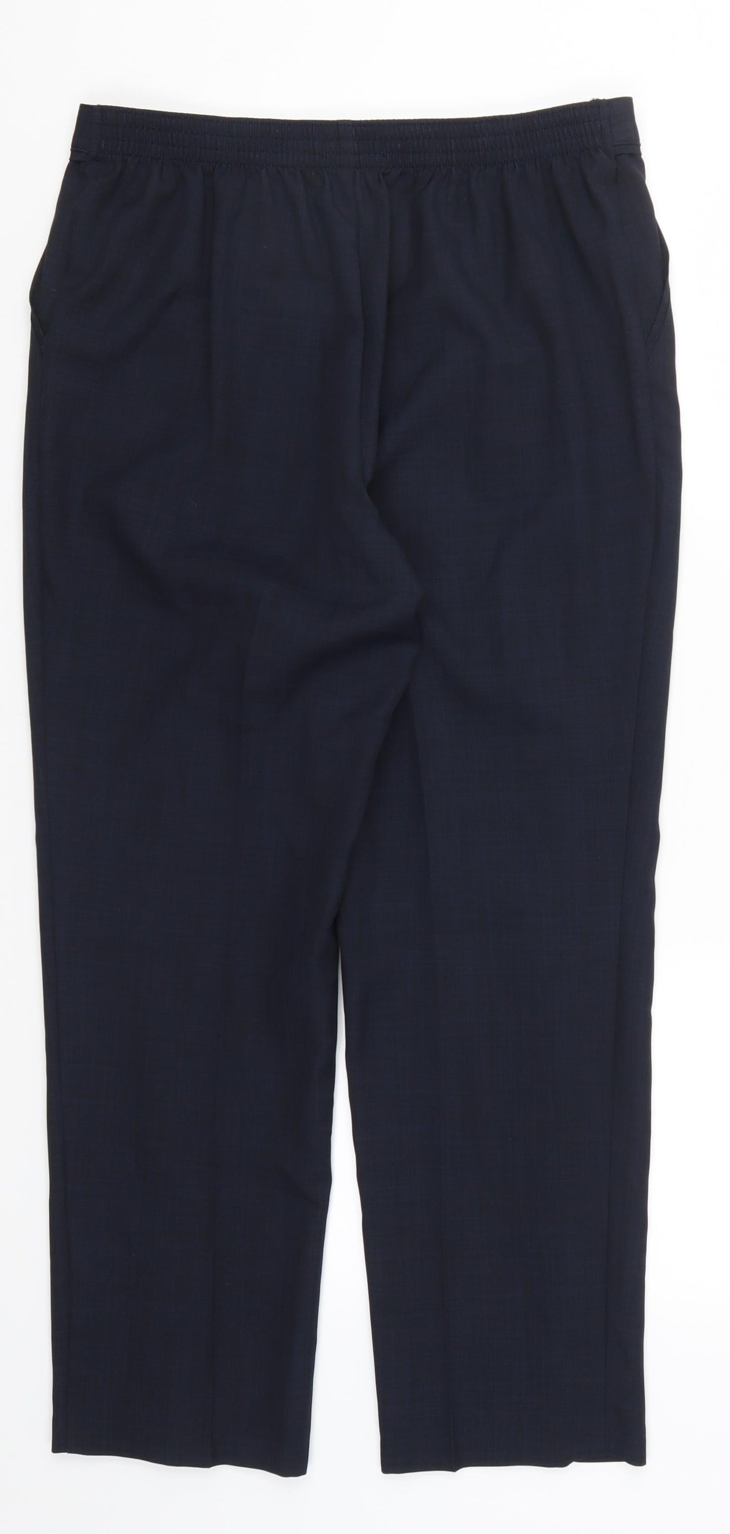 Womens UK Size 12 Marks and Spencer Regular Fit  Blue Trousers