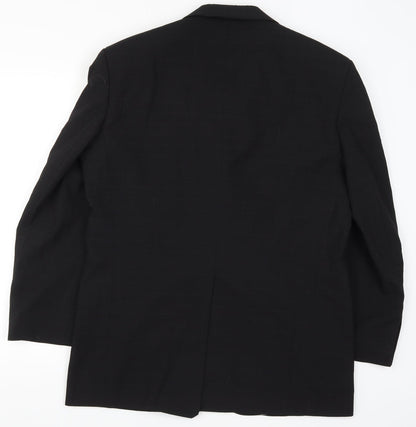 Mens UK Size 40 Preworn Regular Black Suit Jacket