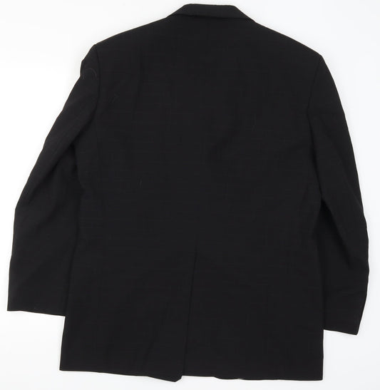 Mens UK Size 40 Preworn Regular Black Suit Jacket
