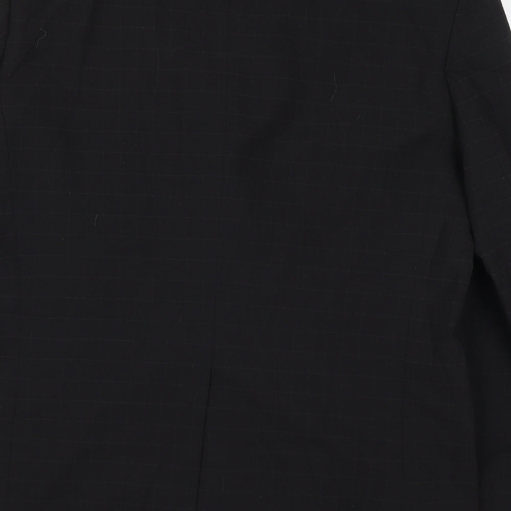Mens UK Size 40 Preworn Regular Black Suit Jacket