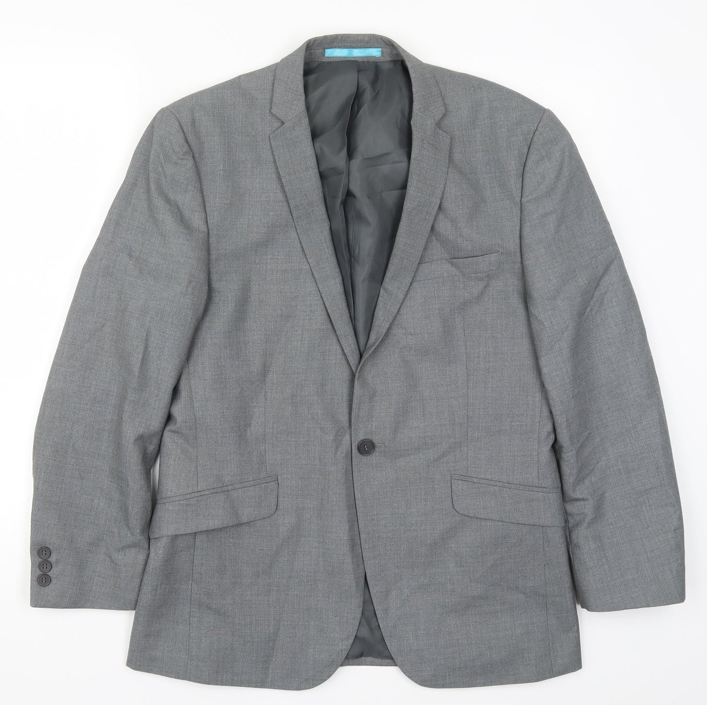 Mens UK Size 38 Burton Regular Grey Suit Jacket