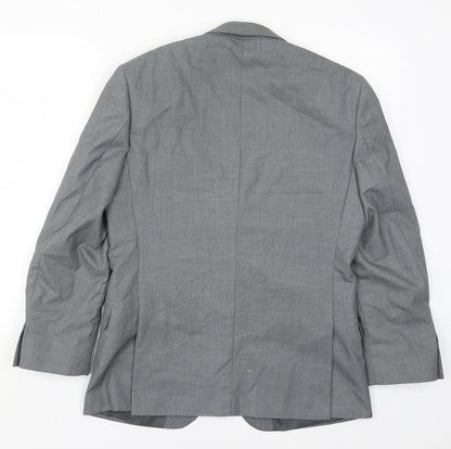 Mens UK Size 38 Burton Regular Grey Suit Jacket