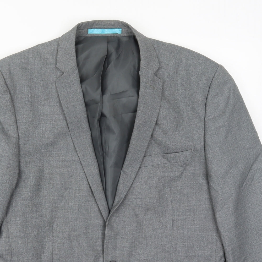 Mens UK Size 38 Burton Regular Grey Suit Jacket
