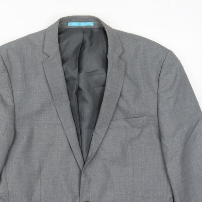 Mens UK Size 38 Burton Regular Grey Suit Jacket