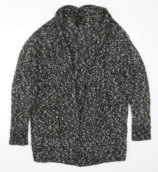 FOREVER 21 Womens Black  Knit Cardigan Jumper Size M