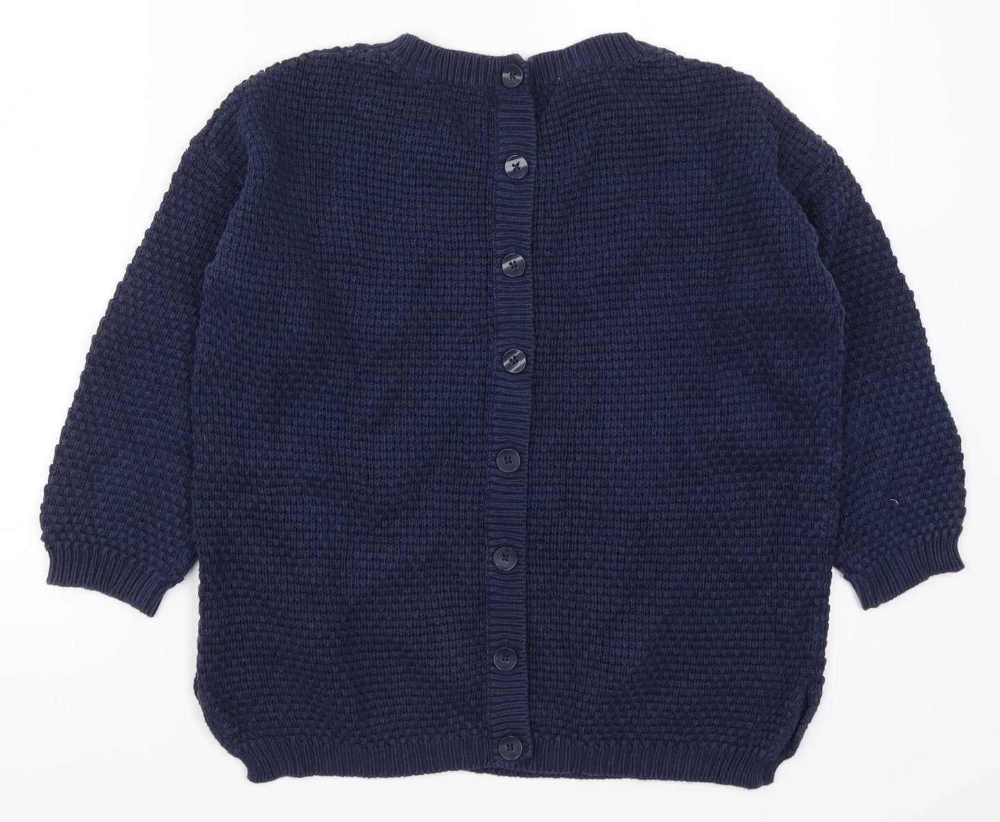 Womens UK Size 12 M&Co Blue Pullover Jumper