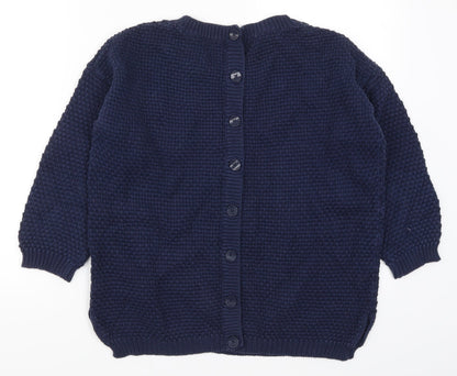 Womens UK Size 12 M&Co Blue Pullover Jumper