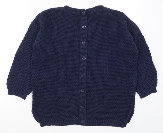 Womens UK Size 12 M&Co Blue Pullover Jumper