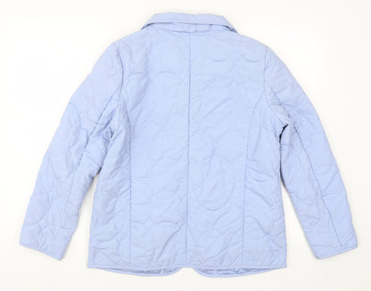 Tigi Womens Blue   Quilted Coat Size 10
