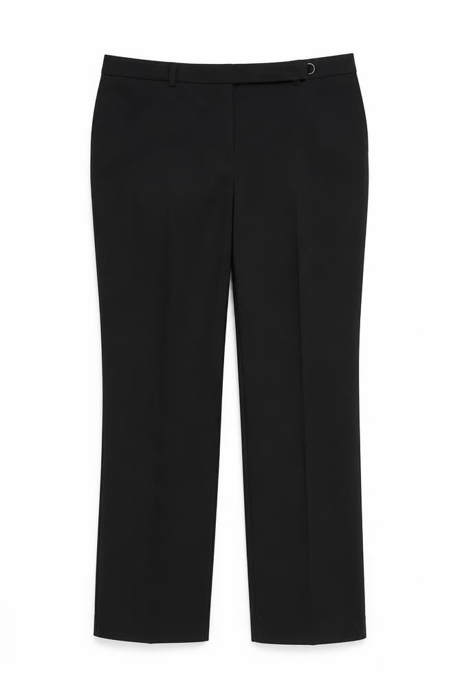 Womens UK Size 10 Very Regular Fit Dress Pants Black Trousers