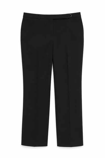 Womens UK Size 10 Very Regular Fit Dress Pants Black Trousers