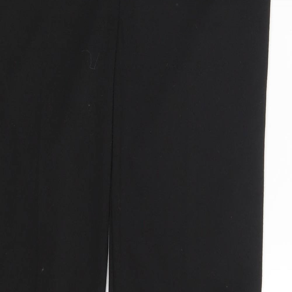 Womens UK Size 10 Very Regular Fit Dress Pants Black Trousers