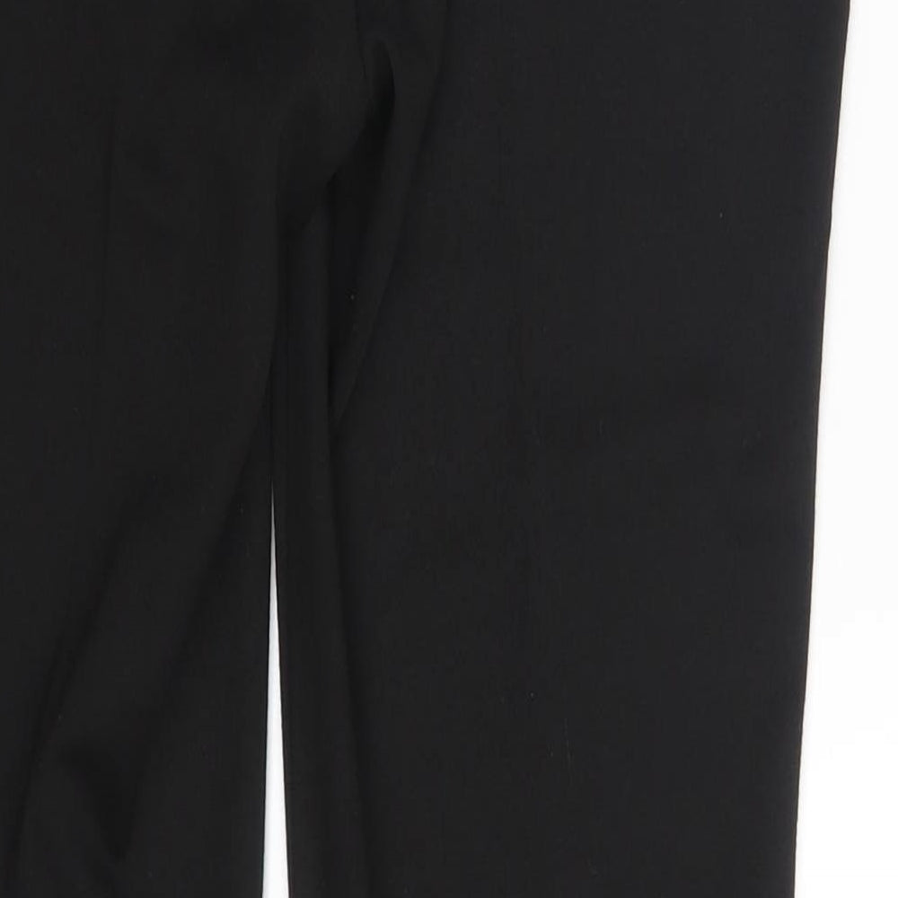 Womens UK Size 10 Very Regular Fit Dress Pants Black Trousers